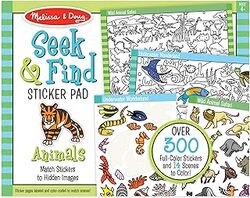 Seek & Find Sticker Pad Animal -Paperback
