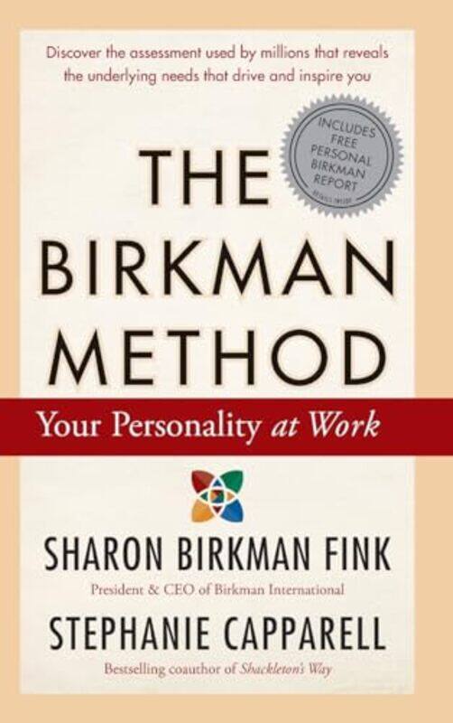 

The Birkman Method Your Personality At Work,Hardcover By Fink, Sharon Birkman - Capparell, Stephanie