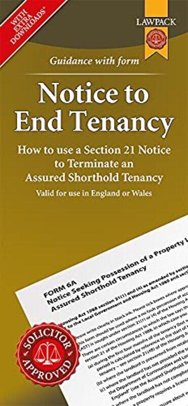 

Notice to End Tenancy by Lawpack-Paperback