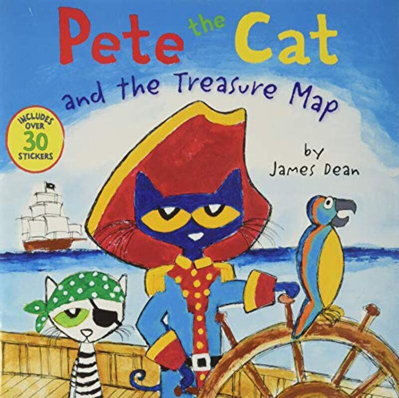 

Pete The Cat And The Treasure Map,Paperback,by:James Dean