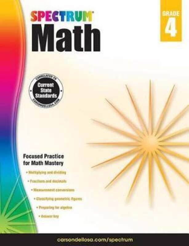 

Spectrum Math Workbook, Grade 4.paperback,By :Spectrum