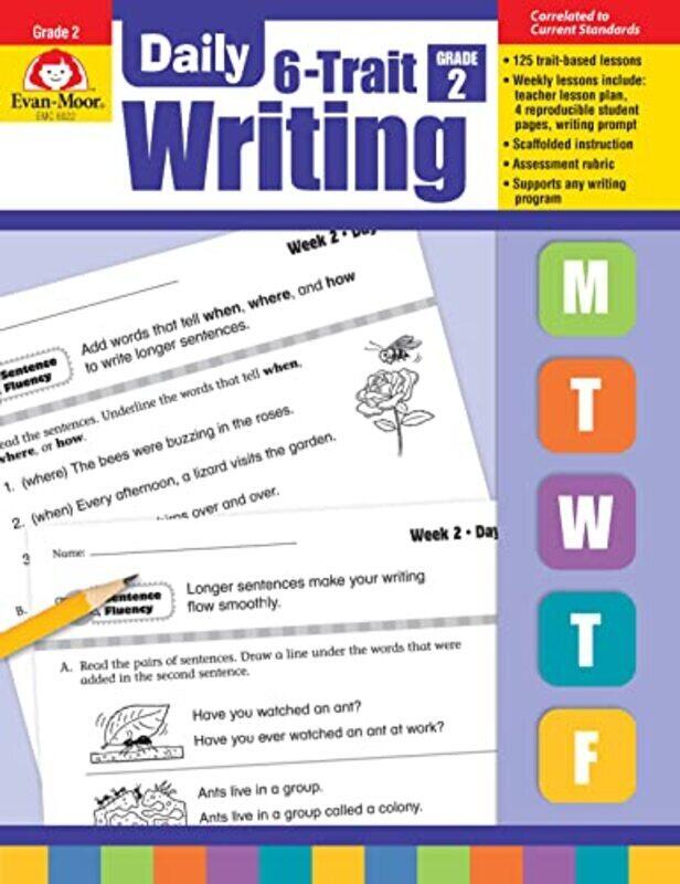 

Daily 6-trait Writing, Grade 2,Paperback by Evan-Moor Educational Publishers