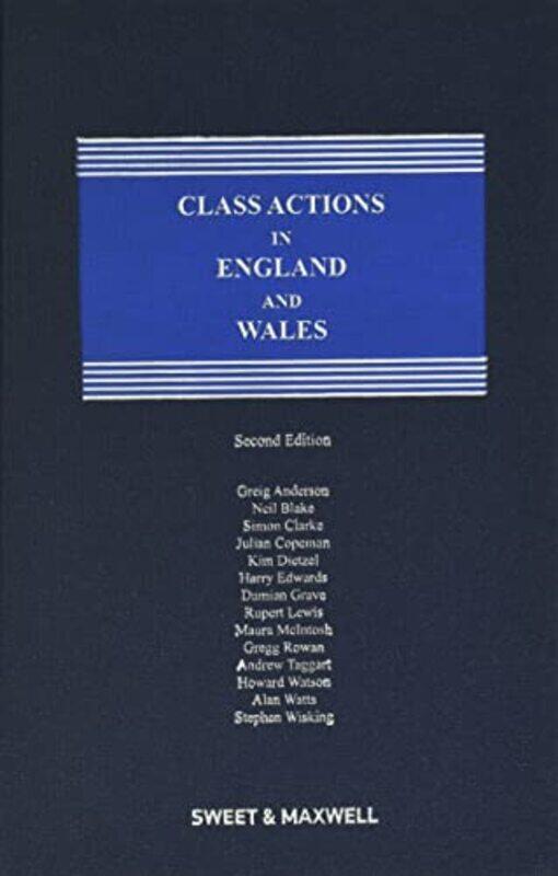 

Class Actions in England & Wales by Thomas S C Brock University Canada Farrell-Hardcover