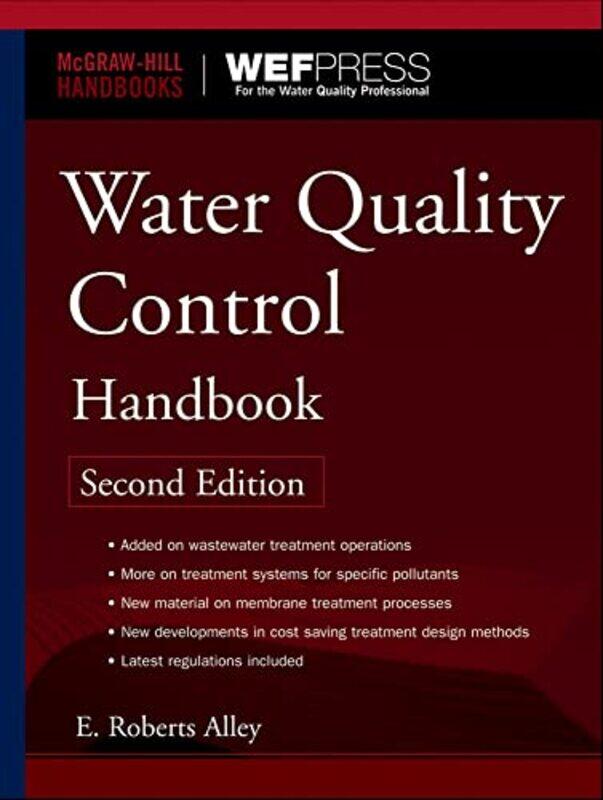 

Water Quality Control Handbook Second Edition by E. Alley - Hardcover