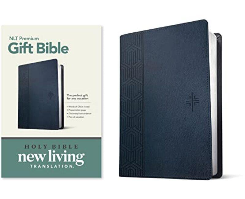 

Nlt Premium Gift Bible Blue Red Letter By Tyndale Paperback