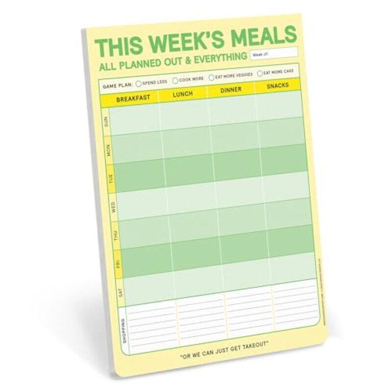 

Knock Knock This Weeks Meals Big & Sticky Notepads By Knock Knock -Paperback