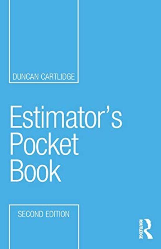 

Estimators Pocket Book by Cartlidge, Duncan Paperback
