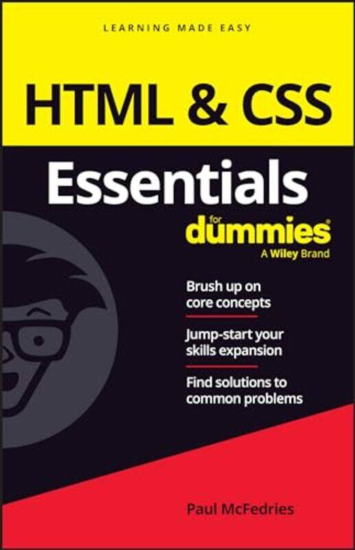

HTML & CSS Essentials For Dummies by Paul McFedries -Paperback