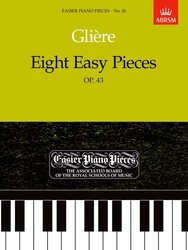 Eight Easy Pieces Op43 Easier Piano Pieces 26 By Glier Reyngold Moritsevich - Paperback