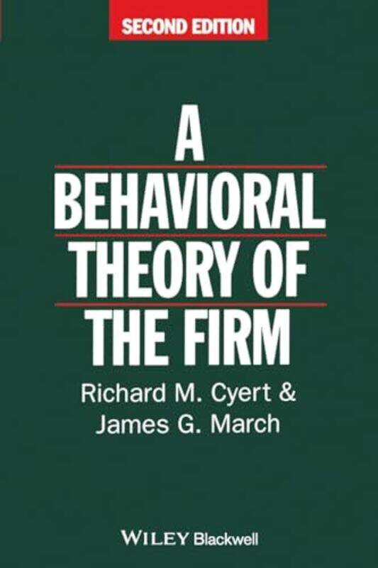 

Behavioral Theory of the Firm by Lorraine Association of Hairdressers and Therapists AHT Nordmann-Paperback