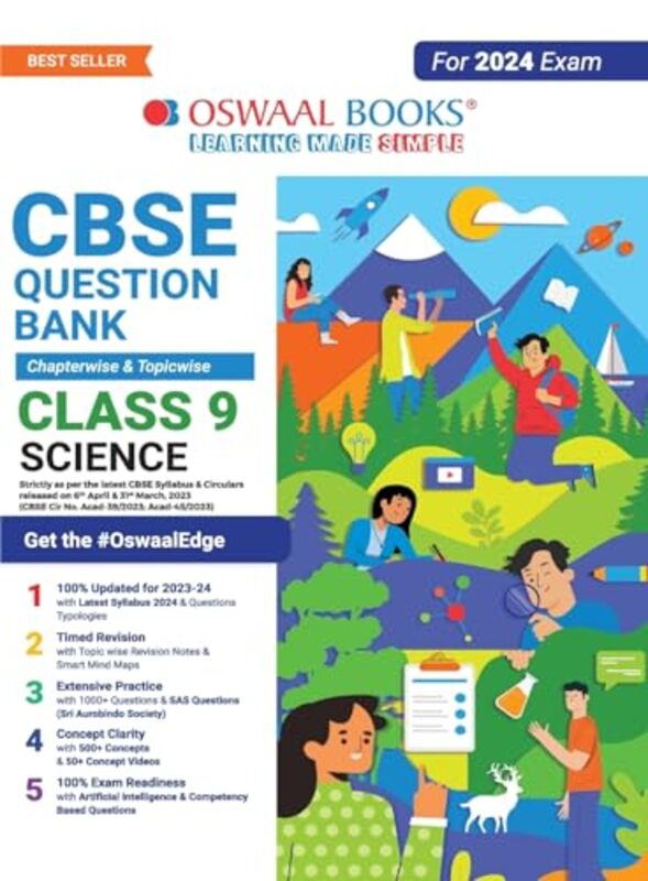 Oswaal CBSE Class 9 Science Question Bank 2024 Exam by Oswaal Editorial Board Paperback