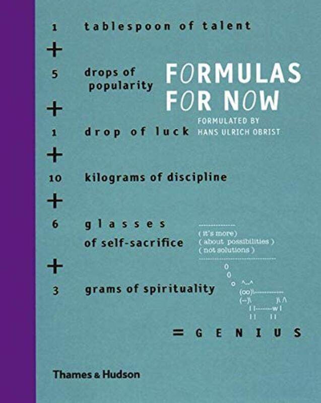 

Formulas for Now, Hardcover Book, By: Hans Ulrich Obrist