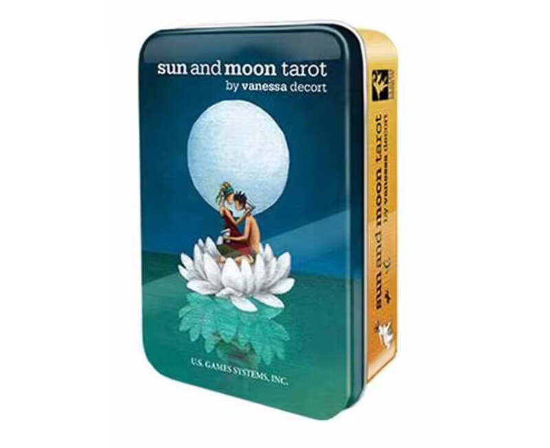 

Sun & Moon Tarot In a Tin, Flash Cards, By: Vanessa Decort