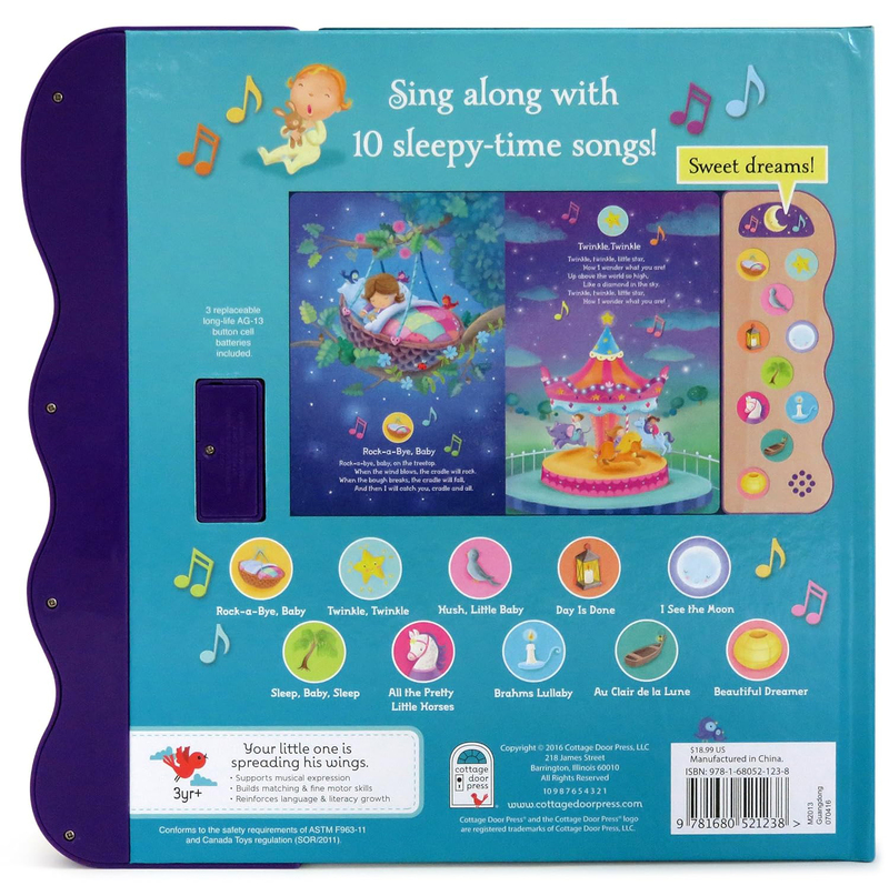 Bedtime Songs, Hardcover Book, By: Rose Nestling