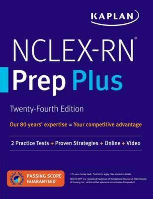 

Nclex-RN Prep Plus: 2 Practice Tests + Proven Strategies + Online + Video.paperback,By :Kaplan Nursing