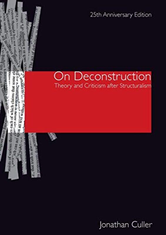 

On Deconstruction by Jonathan Culler-Paperback