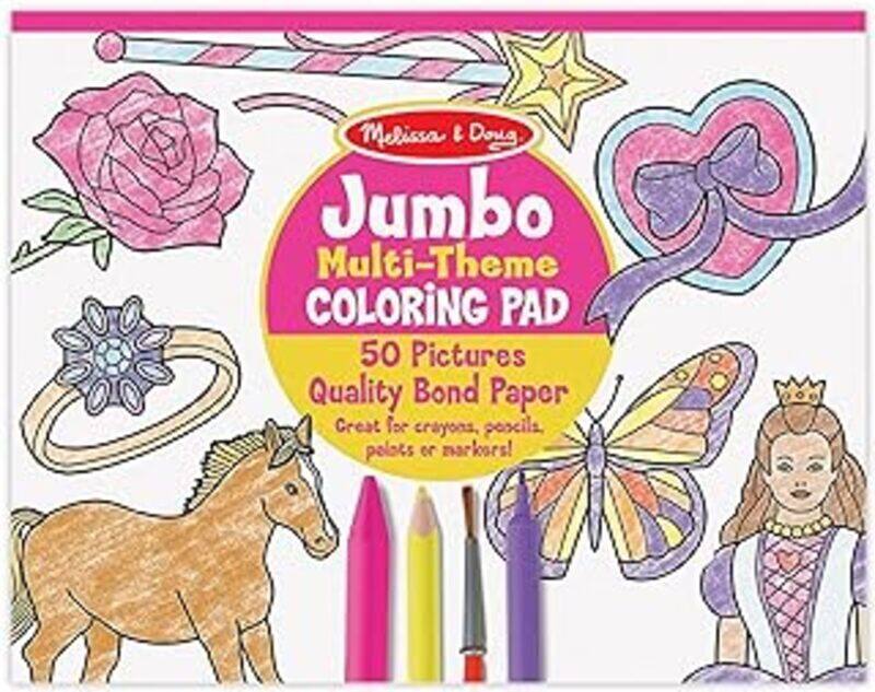 

Jumbo Coloring Pad Pink 11 X 14 By - Paperback