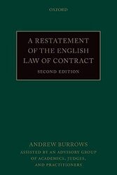 A Restatement Of The English Law Of Contract by Burrows, Andrew (Justice of the Supreme Court) -Paperback