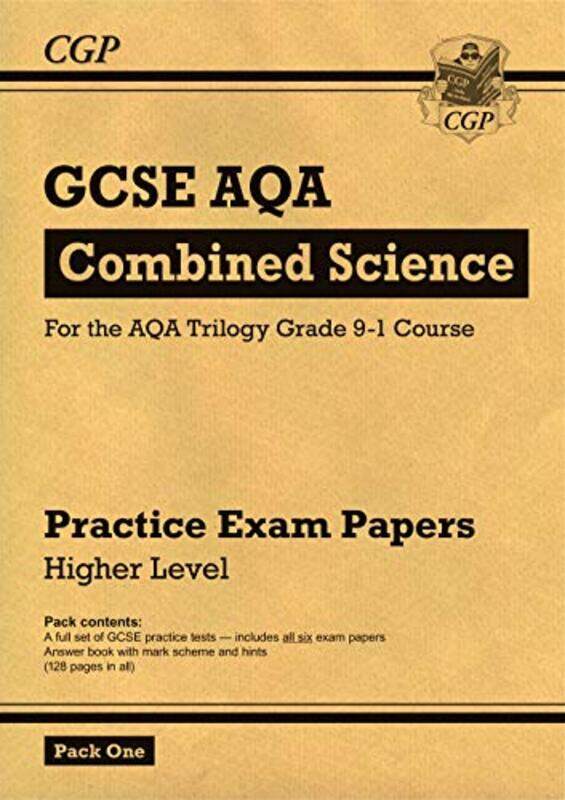 

Grade 91 Gcse Combined Science Aqa Practice Papers Higher Pack 1 By CGP Books - CGP Books Paperback