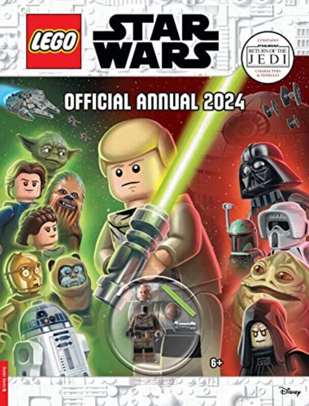 

Lego Star Wars Return Of The Jedi Official Annual 2024 With Luke Skywalker Minifigure And Lightsaber By Legobuster Books...Hardcover