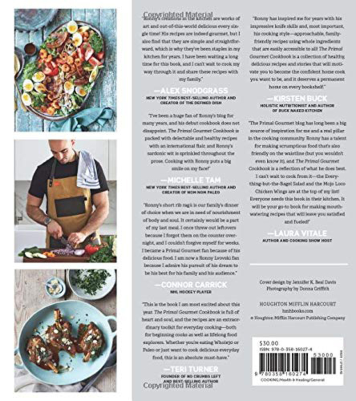 The Primal Gourmet Cookbook, Hardcover Book, By: Ronny Joseph Lvovski