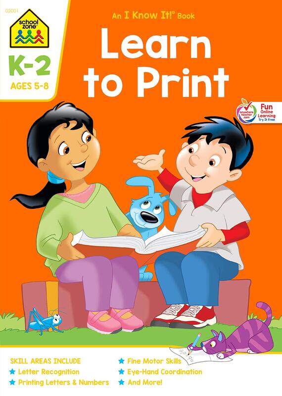 Manuscript Writing K-2, Paperback Book, By: School Zone Publishing