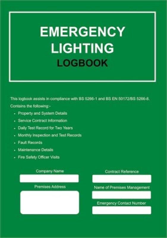 

Emergency Lighting Logbook by Paul Docs-Store-Paperback