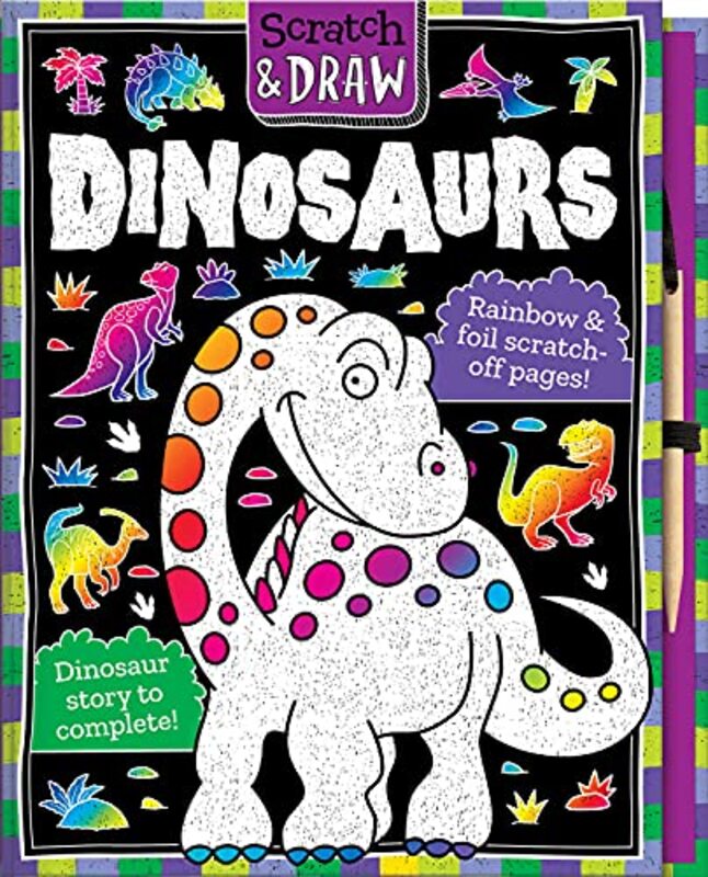 Scratch and Draw Dinosaurs Scratch Art Activity Book by Nat LambertBarry Green-Hardcover