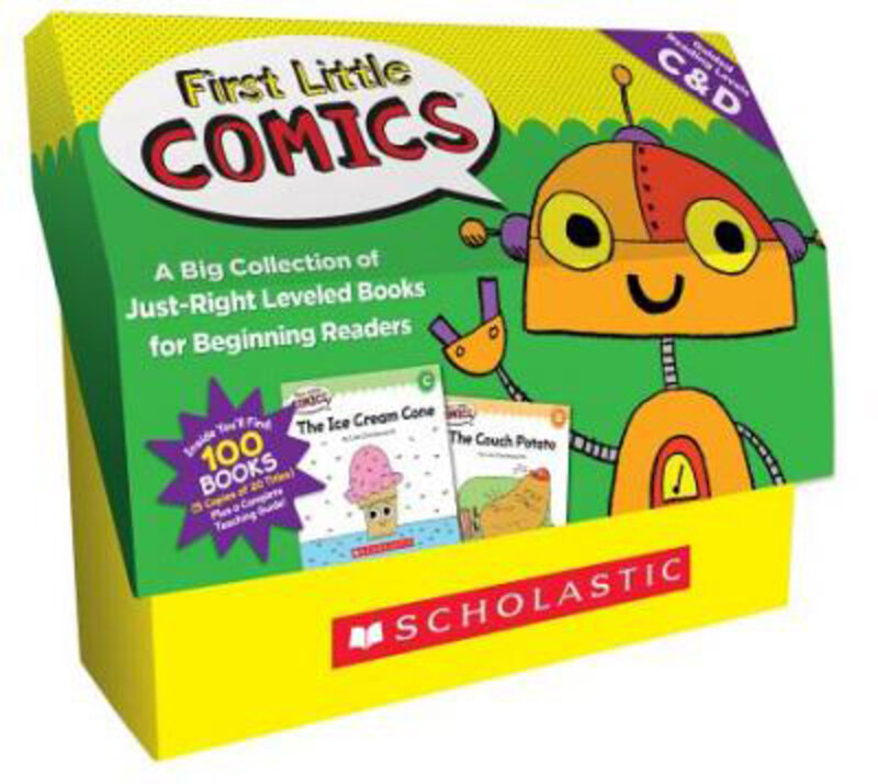 

First Little Comics: Guided Reading Levels C & D (Classroom Set): A Big Collection of Just-Right Leveled Books for Beginning Readers, Paperback Book,