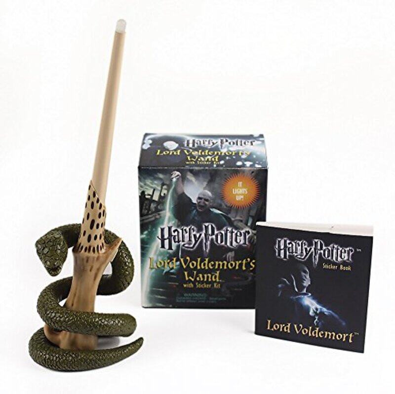 

Harry Potter Voldemort's Wand with Sticker Kit: Lights Up!, Paperback Book