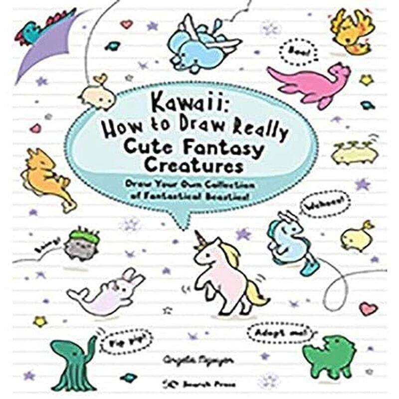 

Kawaii How to Draw Really Cute Fantasy Creatures by Elaine Elliott-Moskwa-Paperback