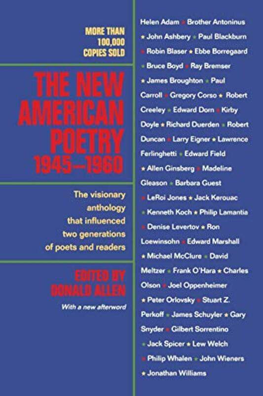 

The New American Poetry 19451960 by Donald Allen-Paperback