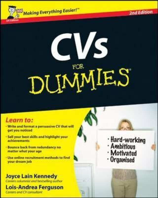 

CVs For Dummies (UK Edition).paperback,By :LoisAndrea Ferguson