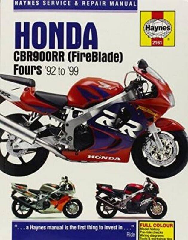 

Honda CBR900RR FireBlade 92 99 Haynes Repair Manual by Haynes Publishing-Paperback