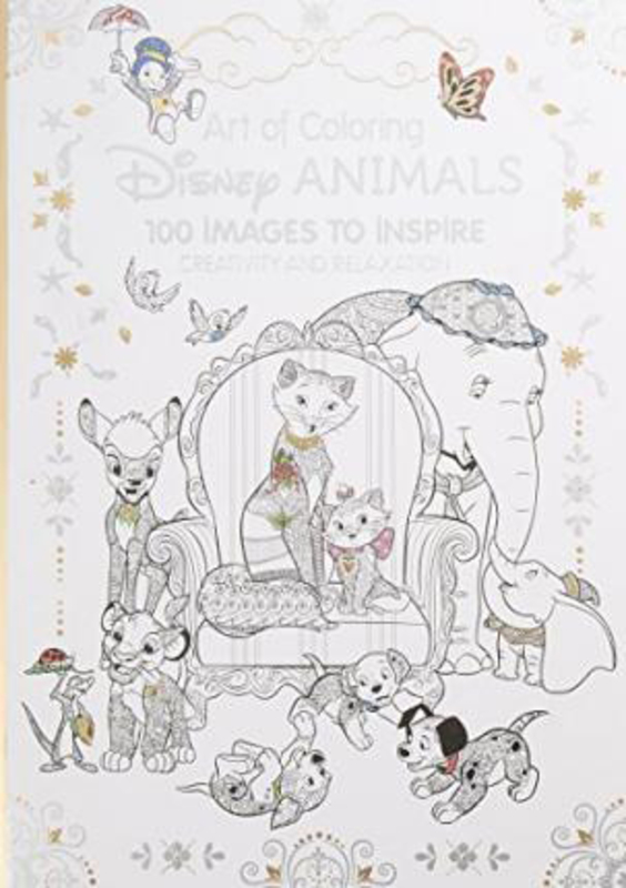 Art Therapy: Disney Animals: 100 Images to Inspire Creativity and Relaxation, Hardcover Book, By: Catherine Saunier-Talec