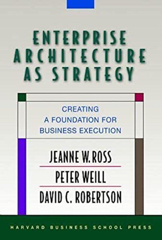 

Enterprise Architecture As Strategy By Jeanne W. Ross Hardcover