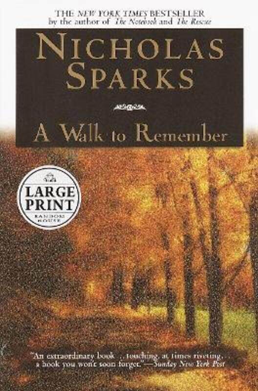

Walk to Remember.paperback,By :Nicholas Sparks