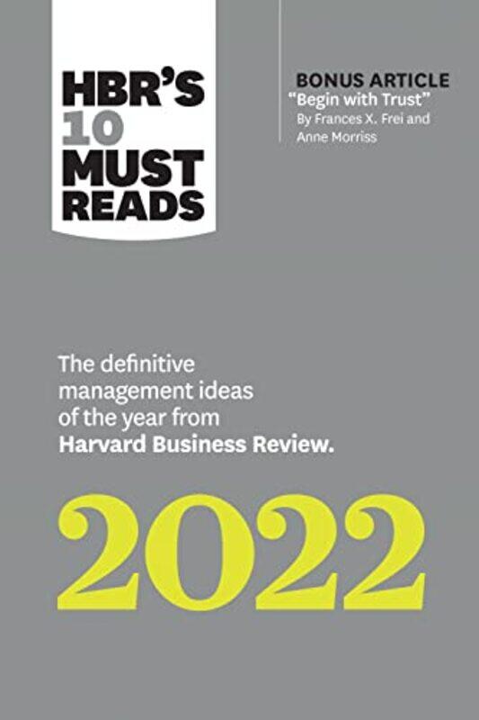 

Hbrs 10 Must Reads 2022 By Harvard Business Rev...Paperback