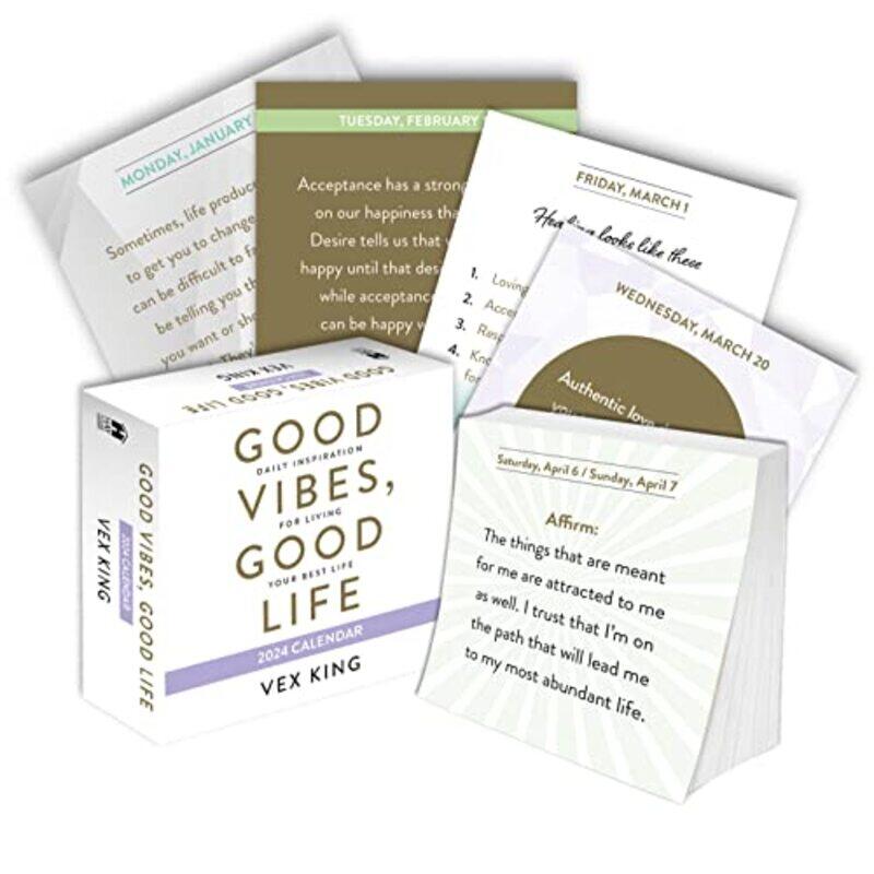 

Good Vibes, Good Life 2024 Calendar,Paperback,by:King, Vex