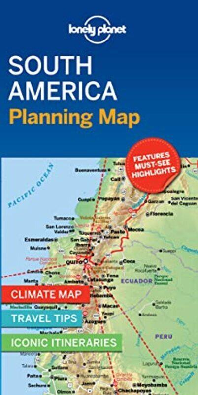 

Lonely Planet South America Planning Map Paperback by Lonely Planet