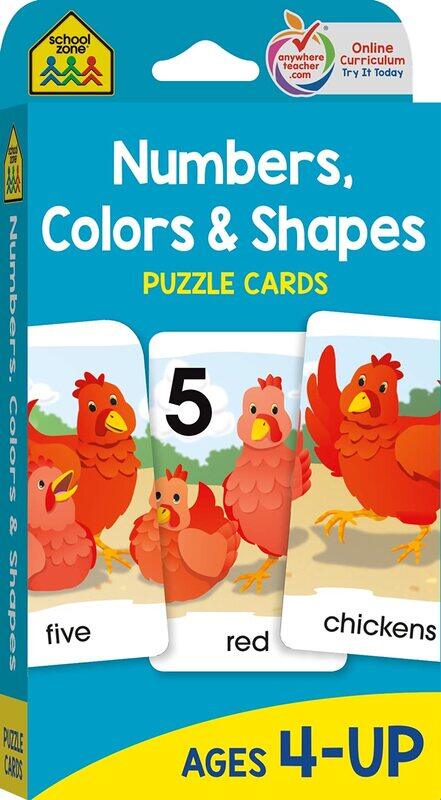 

Puzzle Cards - Numbers, Colors, Hardcover Book, By: School Zone