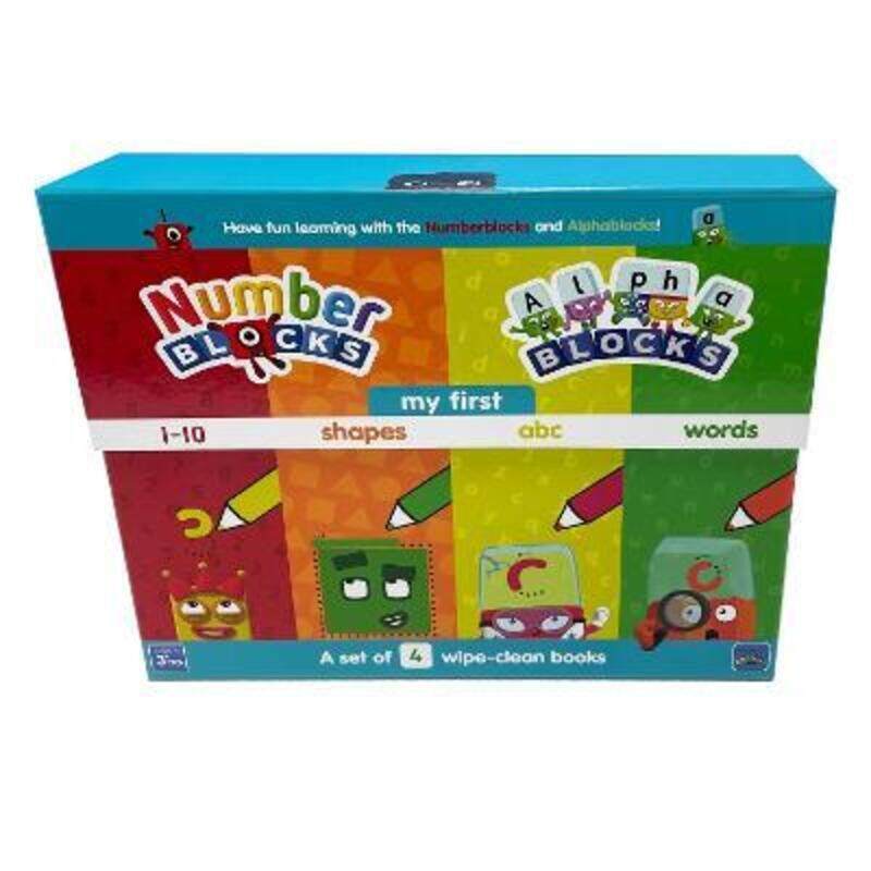 

Numberblocks and Alphablocks: My First Numbers and Letters (a set of 4 wipe-clean books with pens in,Paperback, By:Sweet Cherry Publishing