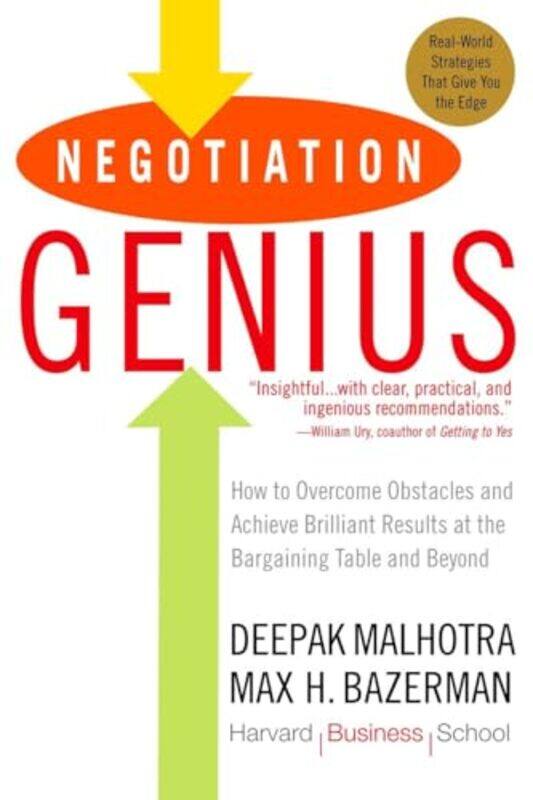 

Negotiation Genius By Malhotra Deepak - Paperback