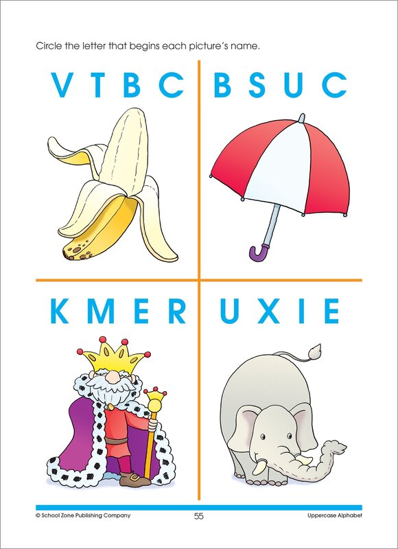 Uppercase Alphabet Deluxe Edition Workbook, Paperback Book, By: School Zone
