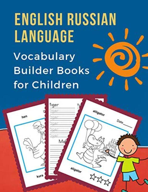 English Russian Language Vocabulary Builder Books for Children: First 100 bilingual frequency animal , Paperback by Prep, Professional Language