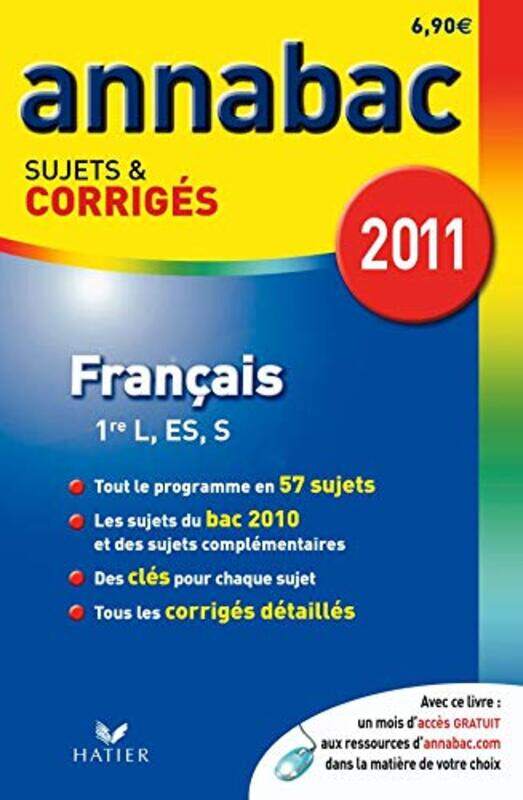 

Fran ais 1e s ries g n rales L, ES, S : Sujets et corrig s 2011 , Paperback by Sylvie Dauvin