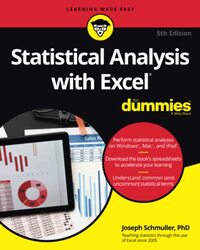 Statistical Analysis With Excel For Dummies by Joseph Schmuller-Paperback