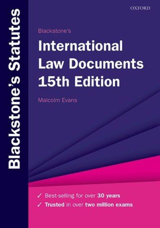 

Blackstones International Law Documents by Malcolm Professor of Public International Law, University of Bristol Evans-Paperback