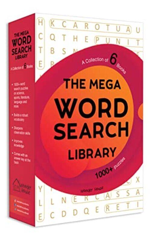

The Mega Word Search Library Gift Boxset For Kids A Collection Of 6 Books by Wonder House Books Hardcover