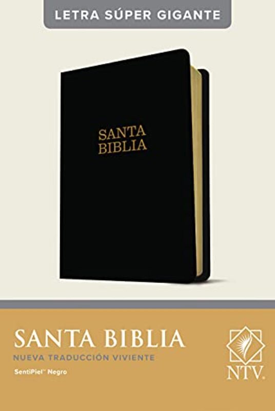 Santa Biblia Ntv Letra Super Gigante Letra Roja Sentipiel - Paperback